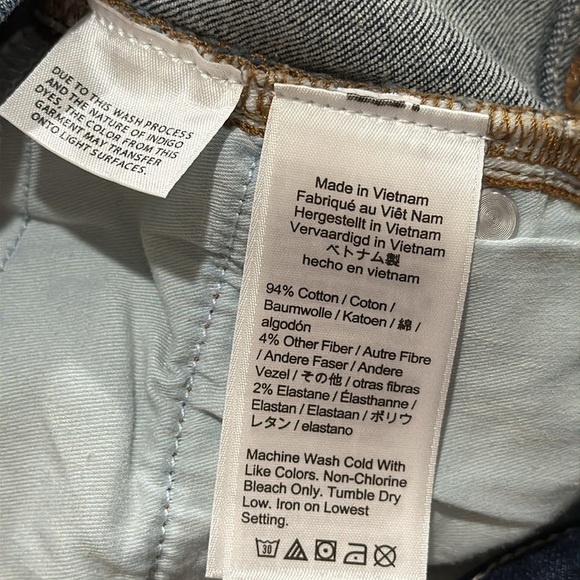 J Crew 8” Toothpick Skinny Jeans in vista wash NWOT sz 33 H2096 - Picture 4 of 11